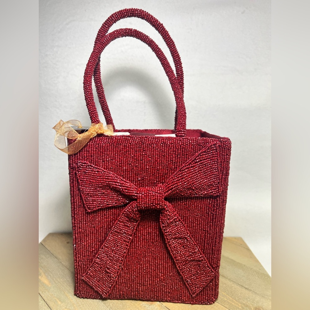 Viral Bow Beaded Handbag!